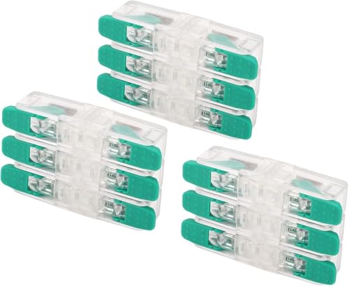 Werkzeug kompatibel mit 10 Stück 3 in 3 Out Schnellverdrahtungsstecker für Elektrokabel - Kupferleiter 0,5-6mm² 41A 450V von JIMIGGAO
