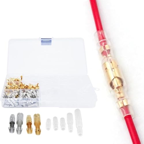 Werkzeug kompatibel mit Klemmen, Drahtverbinder, 400 Stück, Drahtklemmen, Steckverbinder, elektrische Automobil-Drahtverbinder-Kits, männliche weibliche Terminals, Steckverbinder, Flachstecker von JIMIGGAO