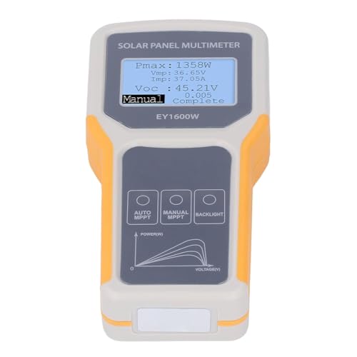 Werkzeug kompatibel mit Solarpanel MPPT Tester 1600W Photovoltaik Multimeter mit Anschlusskabel von JIMIGGAO