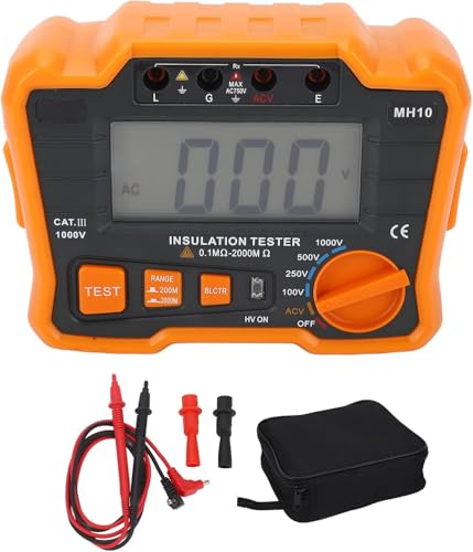Werkzeug kompatibel mit digitalem Megohmmeter, 1999 Counts LCD-Display, hohe Genauigkeit, Isolationstester, Widerstandsmessgerät von JIMIGGAO