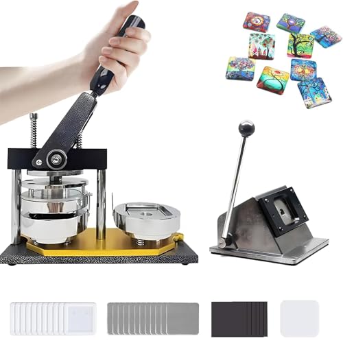 JIMINHUIXIN 50x50/80x53/90x65mm Foto Magnet Herstellungsmaschine, Magnet Herstellung Maschine – Ultimate Set Für DIY Kühlschrankmagnete Mit 100 Sätzen Verbrauchsmaterial Und Zubehör JIMINHUIXIN 50x50/80x53/90x65mm Foto Magnet Herstellungsmaschine, Magnet Herstellung Maschine – Ultimate Set Für DIY Kühlschrankmagnete Mit 100 Sätzen Verbrauchsmaterial Und Zubehör von JIMINHUIXIN