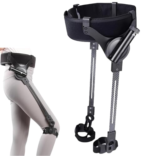 JIMINHUIXIN Exoskelett-Gehhilfe Schlaganfall-Hemiplegie Reha-Trainingsgerät, Bionic Leg Rehabilitation Aid Device, 3-stufig Verstellbare Gehhilfe zur Unterstützung der unteren Gliedmaßen von JIMINHUIXIN