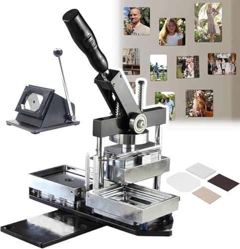 JIMINHUIXIN Magnet Herstellung Maschine Komplettset, Fotomagnetmaschine, Kühlschrankmagnetmaschine Für 50x50/80x53/90x65mm Magnetische Abzeichen Und Personalisierte Geschenke JIMINHUIXIN Magnet Herstellung Maschine Komplettset, Fotomagnetmaschine, Kühlschrankmagnetmaschine Für 50x50/80x53/90x65mm Magnetische Abzeichen Und Personalisierte Geschenke von JIMINHUIXIN