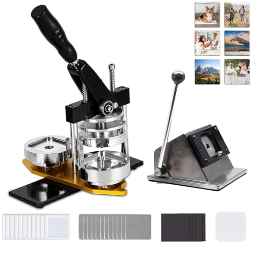 Magnet-Herstellungsmaschine, Photo Magnet Maker Fridge Magnet Maker, 50x50/80x53/90x65mm DIY Kühlschrankmagnete Makers Für Personalisierte Fotos, Inkl. 100 Sets Kühlschrankmagnetmaterialien Magnet-Herstellungsmaschine, Photo Magnet Maker Fridge Magnet Maker, 50x50/80x53/90x65mm DIY Kühlschrankmagnete Makers Für Personalisierte Fotos, Inkl. 100 Sets Kühlschrankmagnetmaterialien von JIMINHUIXIN
