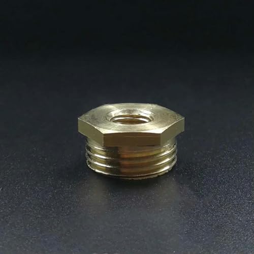 JIMINISO 2 Stück M10 metrische Innengewinde auf 1/4 Zoll 3/8 Zoll 1/2 Zoll BSP Außengewinde Messing Rohrverschraubung Kupplung Adapter Anschluss von JIMINISO