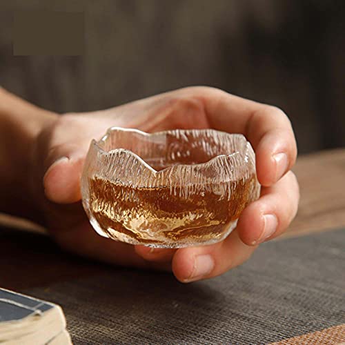 JIMINISO Kleine Teetasse aus Glas Kung Fu Teeset Meistertasse Teetasse Li Ziqi Glasbecher Single Japanische erste Schneetasse von JIMINISO