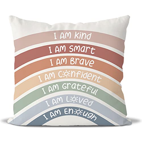JIMOWANG Classroom Reading Corner Rainbow Decor Throw Pillow Case Modern Cushion Cover Square Pillow Cover Decoration for Sofa Bed Chair Car 18 X 18 Inch JIMOWANG Classroom Reading Corner Rainbow Decor Throw Pillow Case Modern Cushion Cover Square Pillow Cover Decoration for Sofa Bed Chair Car 18 X 18 Inch von JIMOWANG