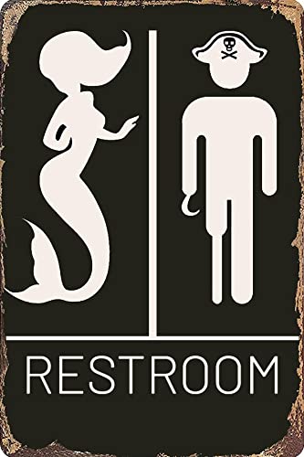 JIMOWANG Funny Mermaid Pirate Vintage Metal Signs for Cafes Bars Pubs Shop Wall Decorative Funny Retro Signs 8x12 Inch JIMOWANG Funny Mermaid Pirate Vintage Metal Signs for Cafes Bars Pubs Shop Wall Decorative Funny Retro Signs 8x12 Inch von JIMOWANG