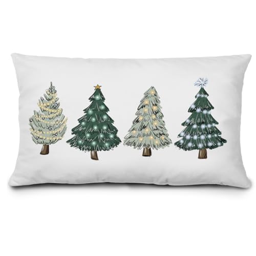 JIMOWANG Green Christmas Tree Pillow Covers 12X20 Inch,Green Christmas Decor,Green Christmas Decor,Christmas Trees Xmas Pillow Cases Cushion Covers JIMOWANG Green Christmas Tree Pillow Covers 12X20 Inch,Green Christmas Decor,Green Christmas Decor,Christmas Trees Xmas Pillow Cases Cushion Covers von JIMOWANG