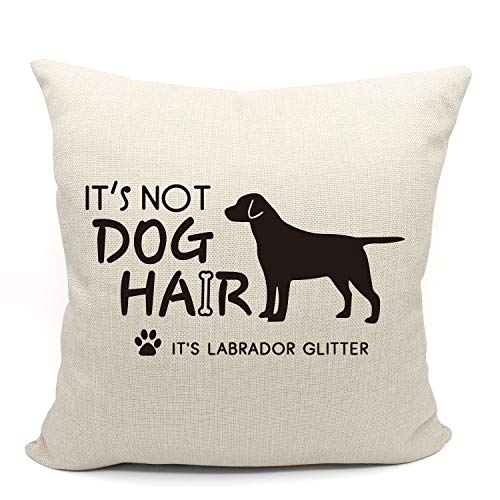 JIMOWANG Labrador Dog Pillow Covers 18 x 18 Inch Decorative Throw Pillow Case for Sofa Couch Bed von JIMOWANG