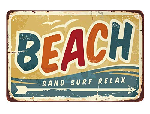 JIMOWANG Wave Bird Fly Ocean Fun Arrow Sand Surf Relax Vintage Metal Signs for Cafes Bars Pubs Shop Wall Decorative Funny Retro Signs 8x12 Inch JIMOWANG Wave Bird Fly Ocean Fun Arrow Sand Surf Relax Vintage Metal Signs for Cafes Bars Pubs Shop Wall Decorative Funny Retro Signs 8x12 Inch von JIMOWANG