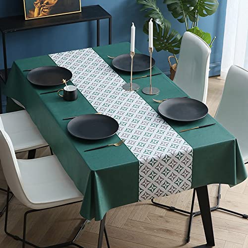 JIN DOUDOU Abwaschbar Wachstuchtischdecke PVC Abwischbar Saubere Tischdecke, Wasserdicht ölbeständig Kunststoff Tischabdeckung Schutz, für Haus Küche Party Picknick，140x140cm von JIN DOUDOU
