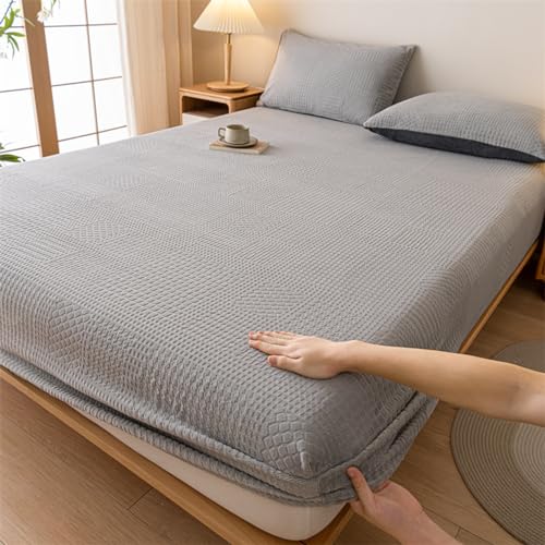 JIN DOUDOU Kissenbezug 48x74cm/2pcs,Kuschelige Flauschig Cashmere-Touch Winter Warm Bettlaken Spannbetttuch für Boxspringbett von JIN DOUDOU