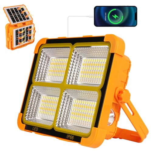 150W LED Baustrahler Akku Solar Arbeitsleuchte Tragbare Abstimmbar Äquivalent 5 Modi Solar Wiederaufladbar LED Arbeitsstrahler Camping Flutlicht 10000mAh für Angeln Notfall Baustelle Garage 150W LED Baustrahler Akku Solar Arbeitsleuchte Tragbare Abstimmbar Äquivalent 5 Modi Solar Wiederaufladbar LED Arbeitsstrahler Camping Flutlicht 10000mAh für Angeln Notfall Baustelle Garage von JINABLOSSY