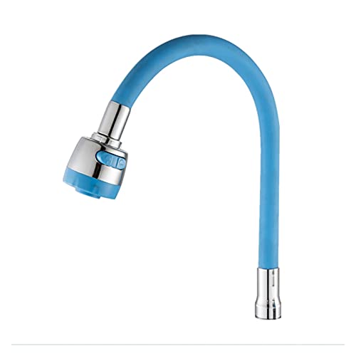 JINANSTAR Erhältliche Küchenmischer-Rohr mit Sprühgerät Kopfhahn-Farmarmatur Spüle Waschbecken Wasserhahn Rohrarmaturen Einzelgriff Anschluss xiaolu (Color : P009-Blue) von JINANSTAR
