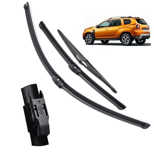 JINBAITE Wischer Für Dacia Für Renault Für Duster MK2 2017 2018 2019 2020 Windschutzscheiben-Scheibenwischerblätter Kit Vorne Hinten Fenster JINBAITE Wischer Für Dacia Für Renault Für Duster MK2 2017 2018 2019 2020 Windschutzscheiben-Scheibenwischerblätter Kit Vorne Hinten Fenster von YZCSYBBF