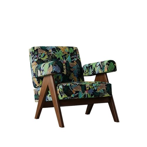 JINBIXIANGDJKS B&B Freizeit Massivholz Einzelsofa Stuhl Wohnzimmer Sofa Stuhl(StyleB) von JINBIXIANGDJKS