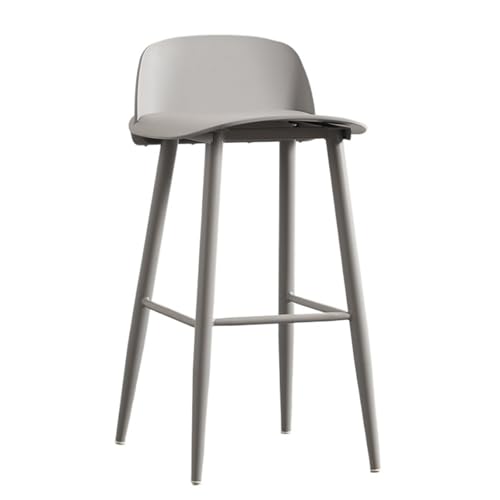 JINBIXIANGDJKS Barstuhl Home Moderner Einfacher Hochstuhl Acryl-Rückenlehne(Gray,75high) von JINBIXIANGDJKS