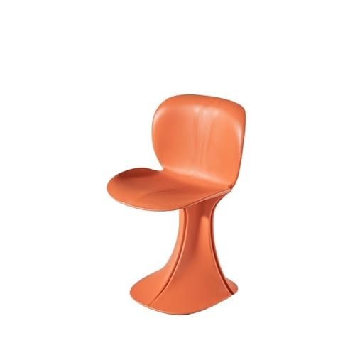 JINBIXIANGDJKS Blütenblatt Stuhl Restaurant Freizeit Moderne Einfache Retro Design High-end-Stuhl(Orange) von JINBIXIANGDJKS