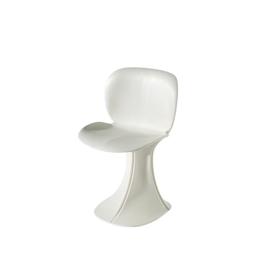 JINBIXIANGDJKS Blütenblatt Stuhl Restaurant Freizeit Moderne Einfache Retro Design High-end-Stuhl(White) von JINBIXIANGDJKS