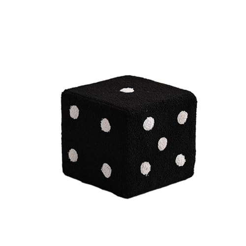 JINBIXIANGDJKS Dice Home Wohnzimmer Kinder Massivholz Schuhwechselstuhl Fußhocker Einfach(Blackdicetrumpet) von JINBIXIANGDJKS