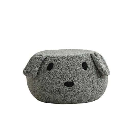 JINBIXIANGDJKS Dice Home Wohnzimmer Kinder Massivholz Schuhwechselstuhl Fußhocker Einfach(Cyanpuppy) von JINBIXIANGDJKS