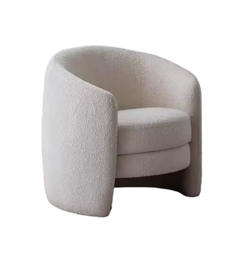 JINBIXIANGDJKS Einfache Mode Licht Luxus Design Sofa Freizeit Faul Stuhl Schlafzimmer Wohnzimmer Sofa(White) von JINBIXIANGDJKS