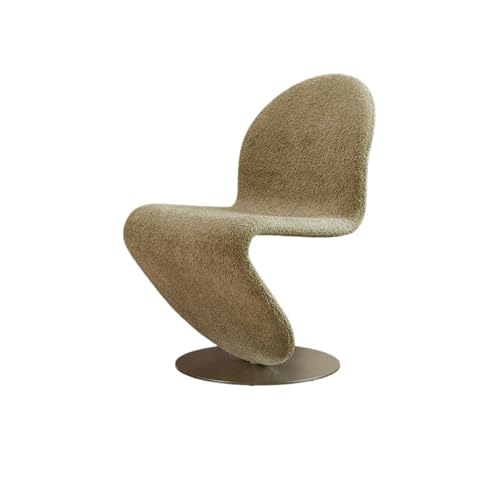 JINBIXIANGDJKS Einfache Und Modische Design Wohnzimmer Esszimmer Einzel Sofa Stuhl Licht Luxus Rückenlehne Form Freizeit(Beige) von JINBIXIANGDJKS