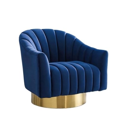 JINBIXIANGDJKS Einfacher, Stilvoller Sofastuhl Aus Metall for Schlafzimmer Und Wohnzimmer Im Modernen Design(Darkblue) von JINBIXIANGDJKS