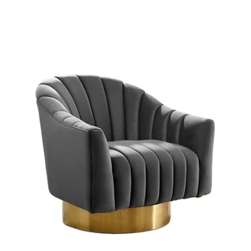 JINBIXIANGDJKS Einfacher, Stilvoller Sofastuhl Aus Metall for Schlafzimmer Und Wohnzimmer Im Modernen Design(Darkgray) von JINBIXIANGDJKS