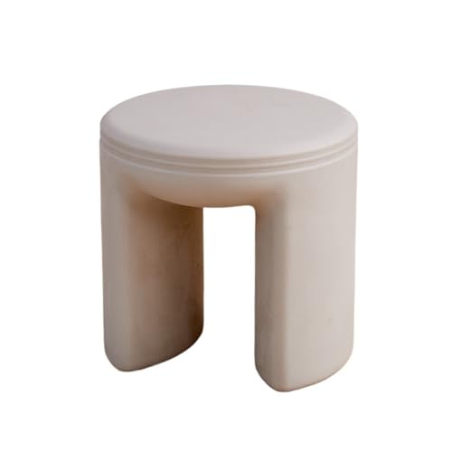JINBIXIANGDJKS Einfacher Wohnzimmerhocker Aus Kunststoff, Niedriger Hocker, Schuhwechselhocker, Freizeithocker(LightGray) von JINBIXIANGDJKS
