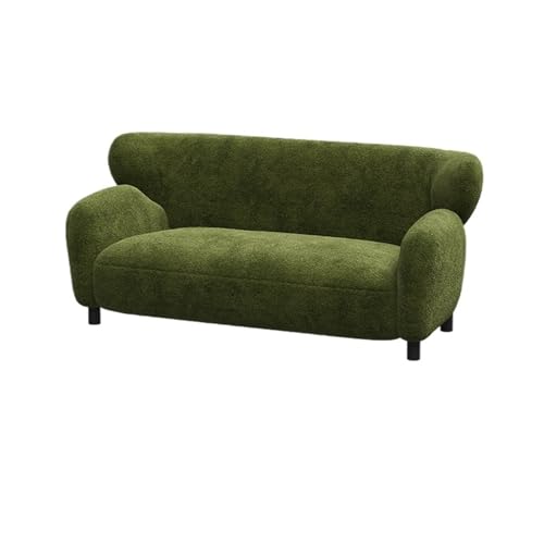 JINBIXIANGDJKS Einfaches Modedesign-Sofa Im Retro-Wohnzimmer Mit Gerader Reihe Aus Stoff(Green,1.8m) von JINBIXIANGDJKS
