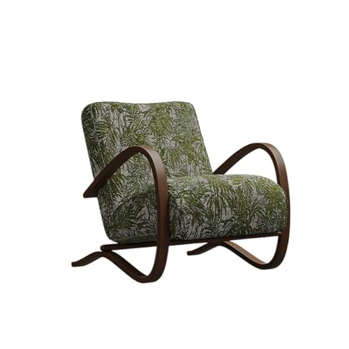 JINBIXIANGDJKS Einfaches Modedesign Wohnzimmer Balkon Einzelsofa Stuhl Café Armlehne Freizeitstuhl(Dark) von JINBIXIANGDJKS