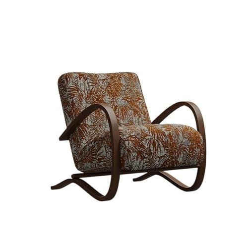 JINBIXIANGDJKS Einfaches Modedesign Wohnzimmer Balkon Einzelsofa Stuhl Café Armlehne Freizeitstuhl(Red) von JINBIXIANGDJKS