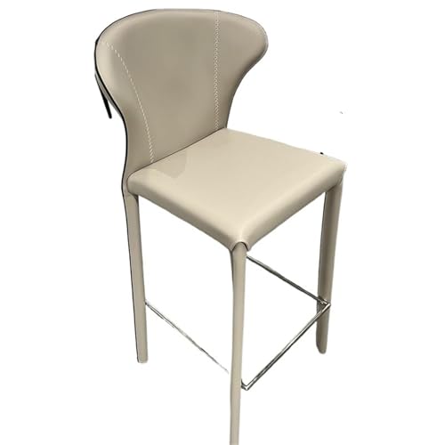 JINBIXIANGDJKS Einfaches Und Modisches Design Home Light Luxus Barhocker Minimalistischer Hochhocker(White) von JINBIXIANGDJKS