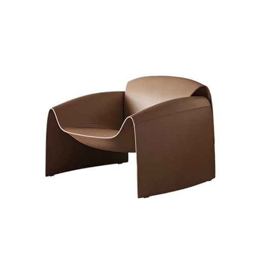 JINBIXIANGDJKS Einfaches Und Stilvolles Design Einzelsofa Stuhl Schlafzimmer Hotel Homestay Freizeitstuhl(Brown) von JINBIXIANGDJKS