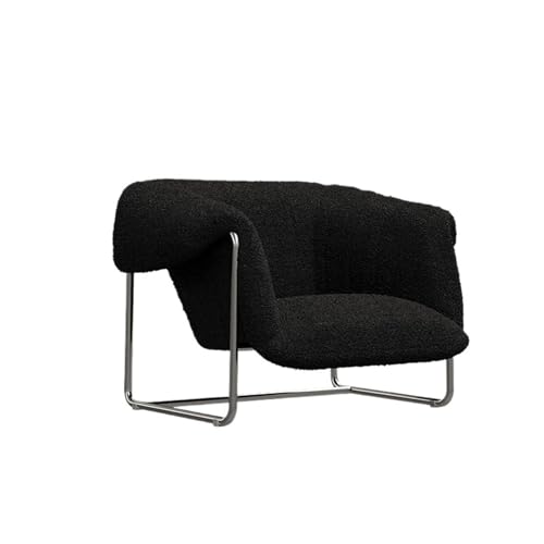 JINBIXIANGDJKS Einzelsofa Wohnzimmer Einfaches Design Freizeitstuhl(Black) von JINBIXIANGDJKS