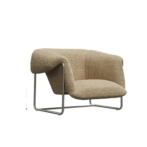 JINBIXIANGDJKS Einzelsofa Wohnzimmer Einfaches Design Freizeitstuhl(Khaki[) von JINBIXIANGDJKS