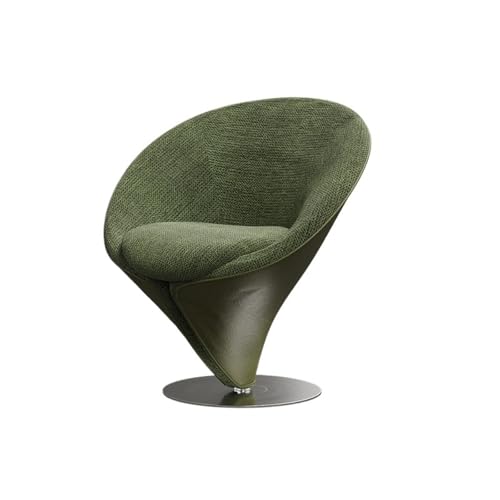 JINBIXIANGDJKS Einzelsofastuhl, Schlichtes Modedesign, Leichter Luxus-Drehstuhl, Freizeit-Schlafzimmer-Schminktischhocker(Green) von JINBIXIANGDJKS