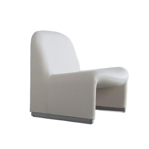 JINBIXIANGDJKS Einzelsofastuhl Balkon Freizeit Modern Einfach Mode Home Einzelstuhl(Off-White) von JINBIXIANGDJKS