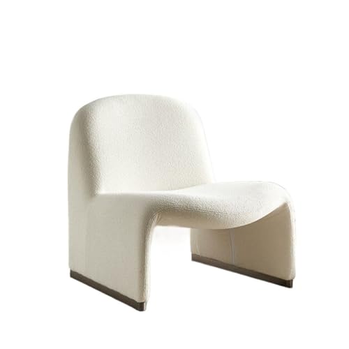 JINBIXIANGDJKS Einzelsofastuhl Balkon Freizeit Modern Einfach Mode Home Einzelstuhl(White) von JINBIXIANGDJKS