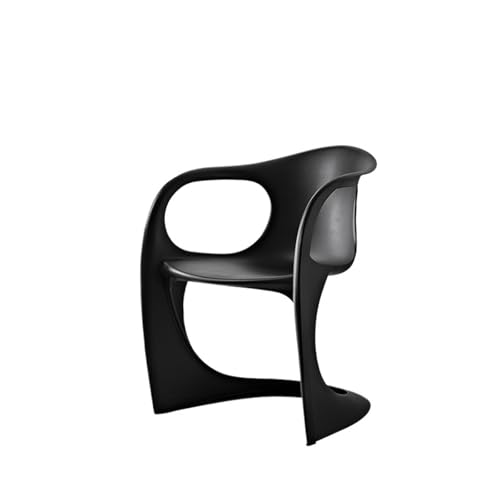 JINBIXIANGDJKS Empfangsstuhl Im Schlichten Und Stilvollen Design for Freizeitcafés(Black) von JINBIXIANGDJKS