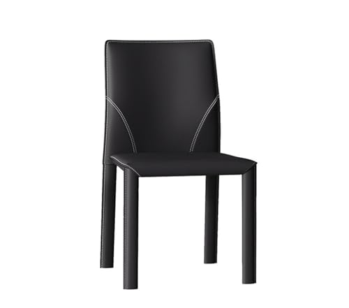 JINBIXIANGDJKS Esszimmerstuhl, Minimalistischer Stuhl, Home-Design-Stuhl Mit Rückenlehne(Black) von JINBIXIANGDJKS