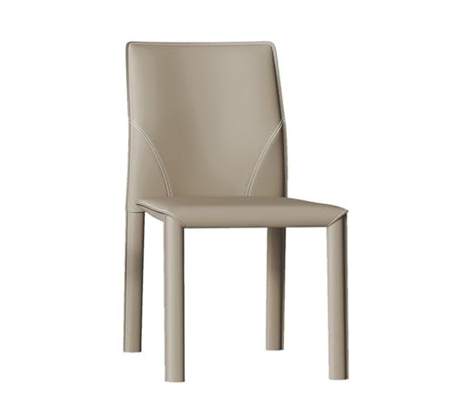 JINBIXIANGDJKS Esszimmerstuhl, Minimalistischer Stuhl, Home-Design-Stuhl Mit Rückenlehne(Khaki) von JINBIXIANGDJKS