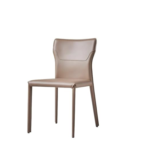 JINBIXIANGDJKS Esszimmerstuhl, Moderner, Schlichter Designstuhl Mit Rückenlehne for Zuhause(Brown) von JINBIXIANGDJKS