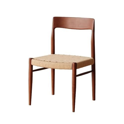 JINBIXIANGDJKS Esszimmerstuhl Aus Massivem Holz, Mit Rückenlehne, Retro-Design, Praktischer Esszimmerstuhl von JINBIXIANGDJKS
