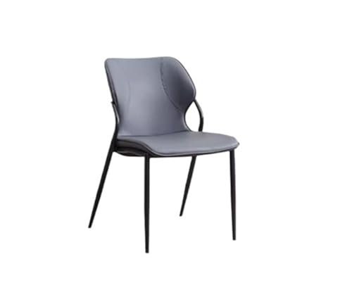 JINBIXIANGDJKS Esszimmerstuhl Home Modern Einfaches Design Leichter Luxus High-End-Hocker Mit Rückenlehne(Darkgray) von JINBIXIANGDJKS