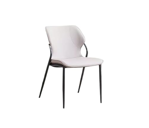 JINBIXIANGDJKS Esszimmerstuhl Home Modern Einfaches Design Leichter Luxus High-End-Hocker Mit Rückenlehne(Ricewhite) von JINBIXIANGDJKS