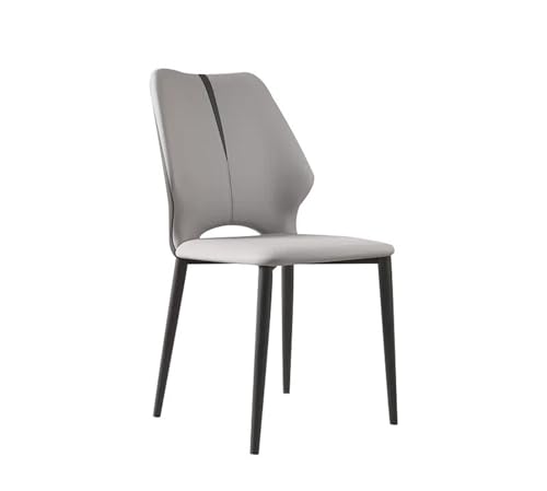 JINBIXIANGDJKS Esszimmerstuhl Home Moderner Einfacher High-End-Stuhl Mit Rückenlehne Hocker(Gray) von JINBIXIANGDJKS