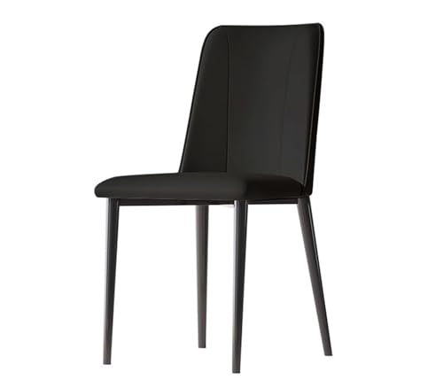 JINBIXIANGDJKS Esszimmerstuhl Home Moderner Einfacher Stuhl Design Hotel Rückenlehnenstuhl(Black) von JINBIXIANGDJKS